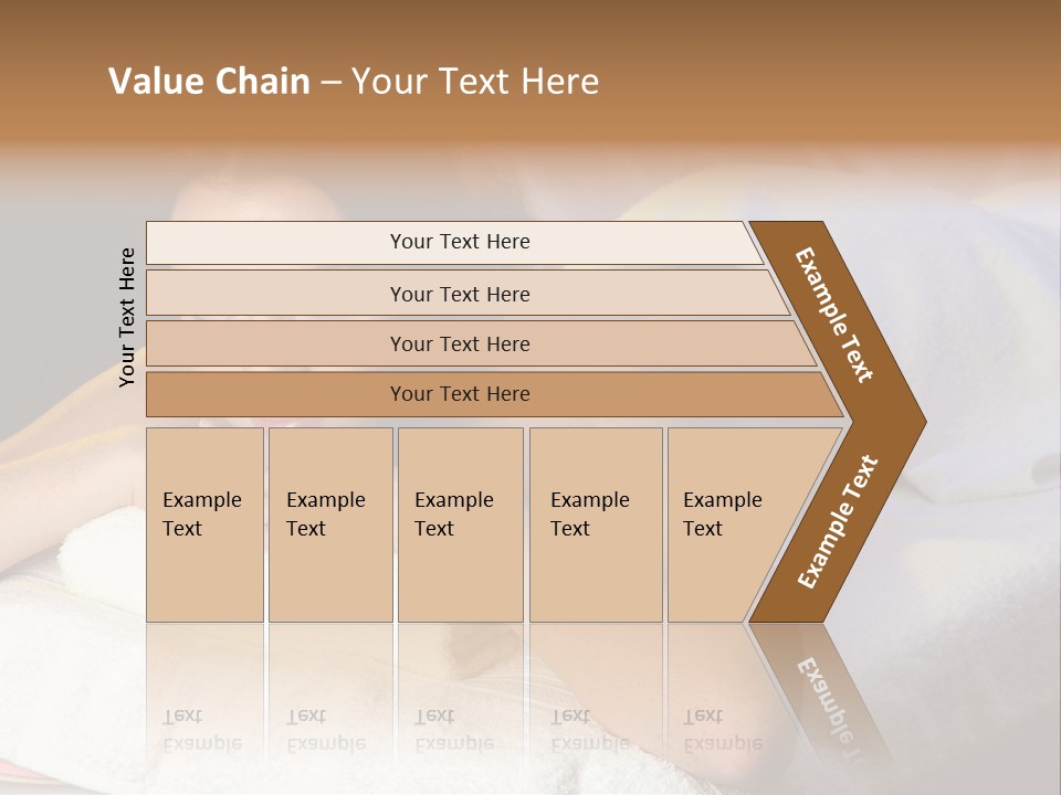 White Flower Lying PowerPoint Template