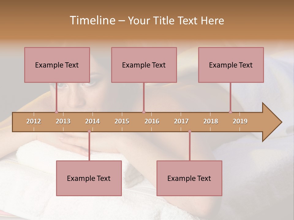 White Flower Lying PowerPoint Template