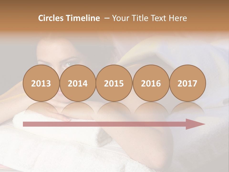 White Flower Lying PowerPoint Template