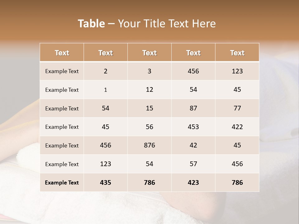 White Flower Lying PowerPoint Template