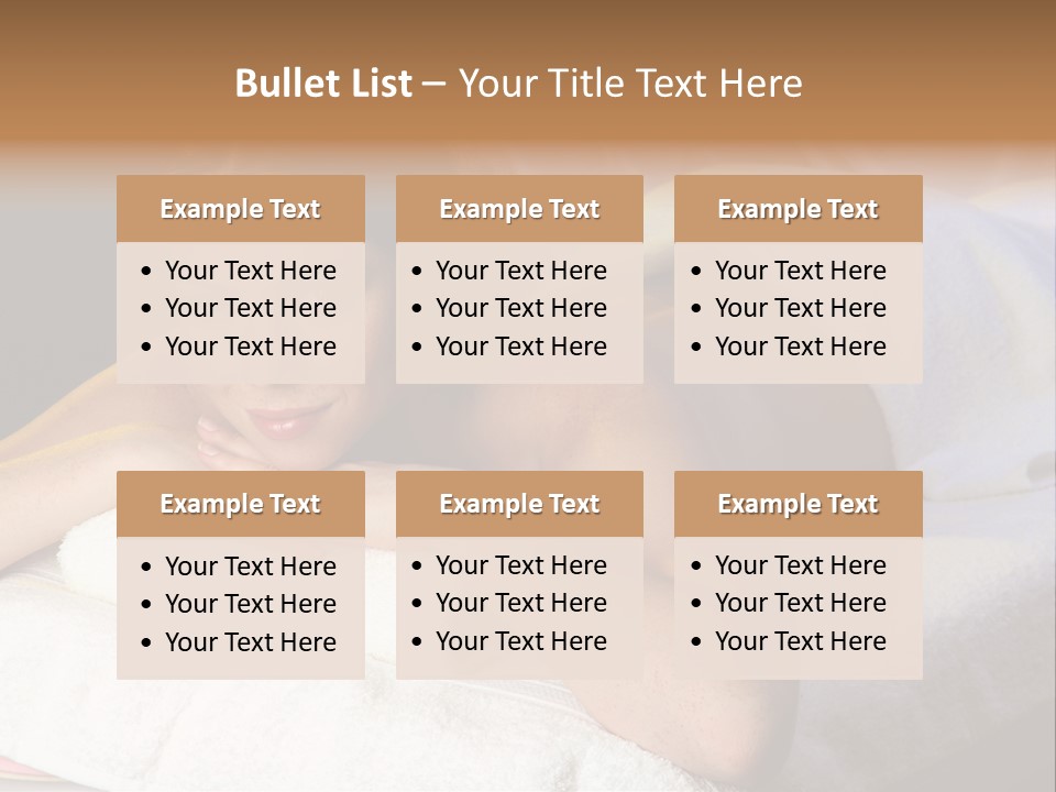 White Flower Lying PowerPoint Template