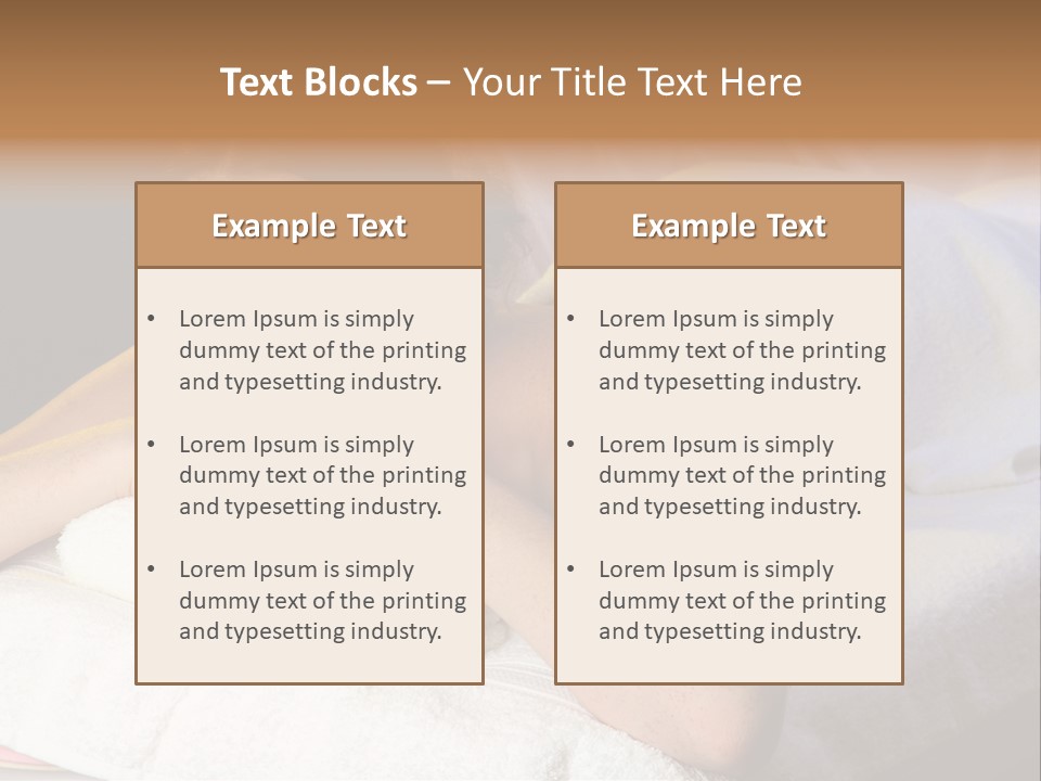 White Flower Lying PowerPoint Template