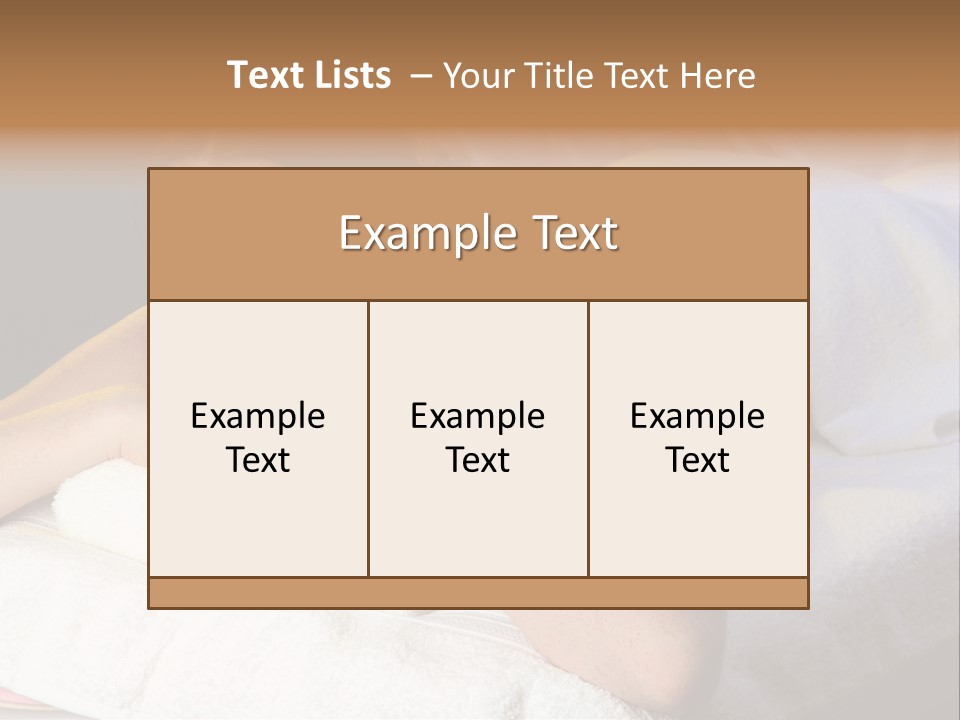 White Flower Lying PowerPoint Template