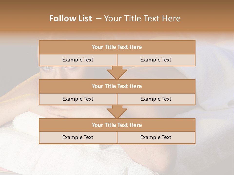 White Flower Lying PowerPoint Template