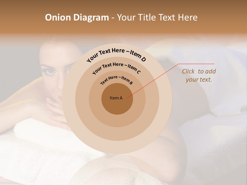 White Flower Lying PowerPoint Template