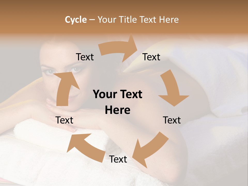 White Flower Lying PowerPoint Template