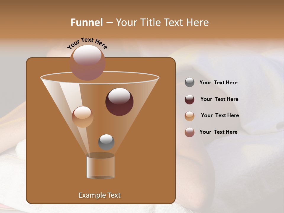 White Flower Lying PowerPoint Template