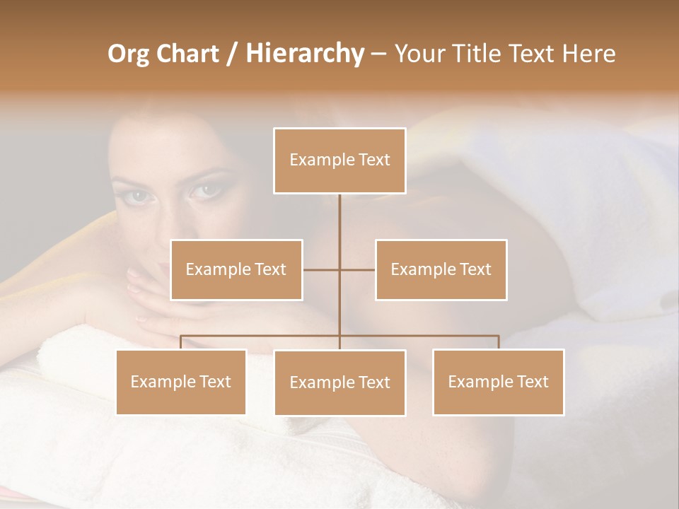 White Flower Lying PowerPoint Template