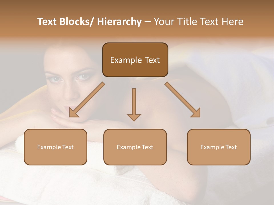 White Flower Lying PowerPoint Template