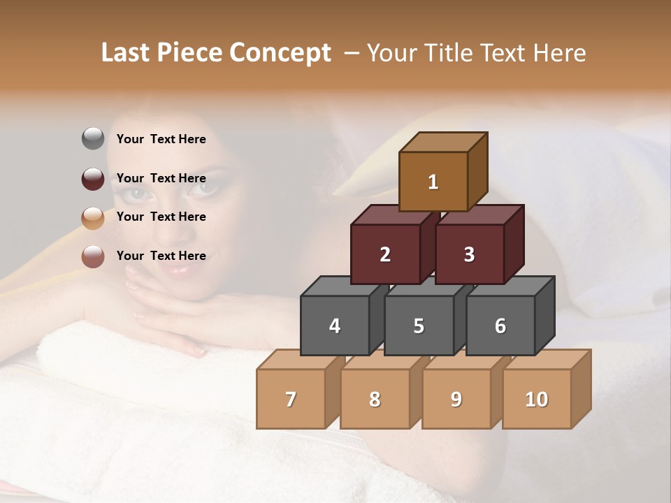 White Flower Lying PowerPoint Template