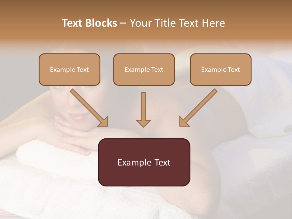 White Flower Lying PowerPoint Template