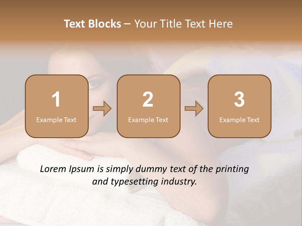 White Flower Lying PowerPoint Template