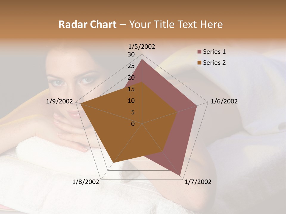 White Flower Lying PowerPoint Template