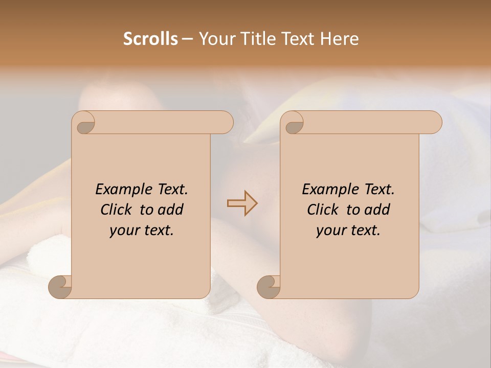 White Flower Lying PowerPoint Template