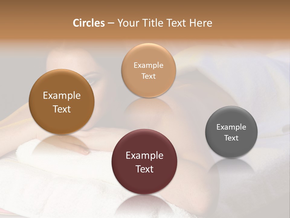 White Flower Lying PowerPoint Template