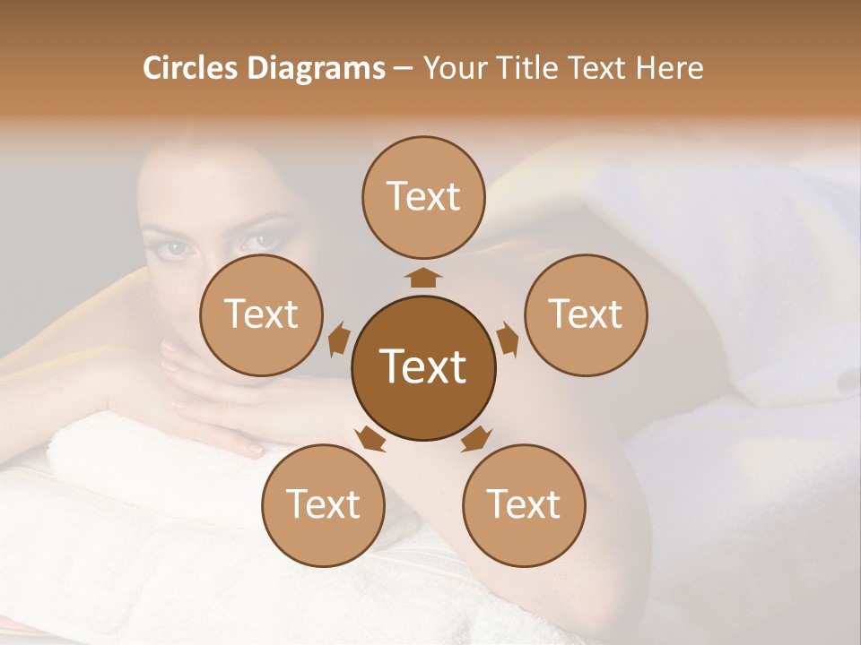 White Flower Lying PowerPoint Template