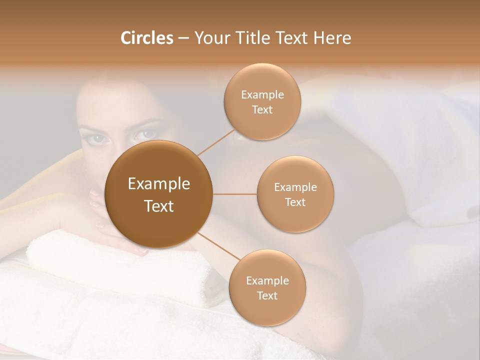 White Flower Lying PowerPoint Template