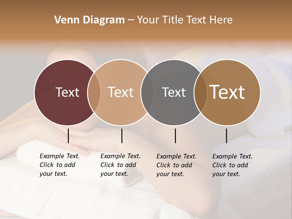 White Flower Lying PowerPoint Template