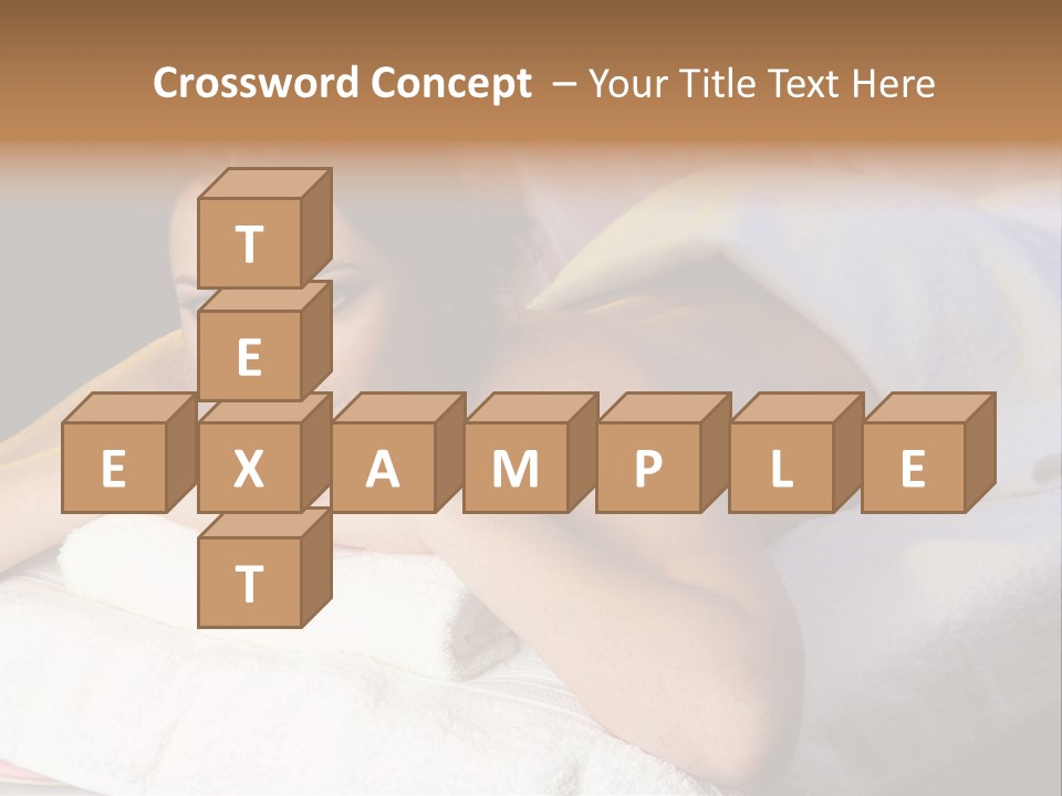 White Flower Lying PowerPoint Template