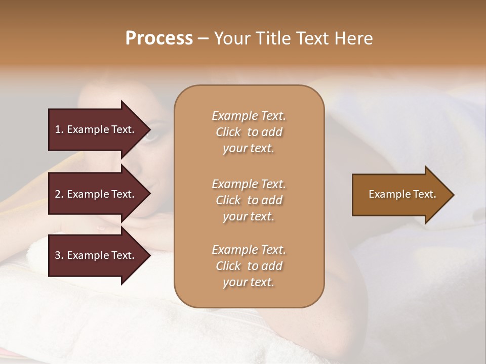 White Flower Lying PowerPoint Template