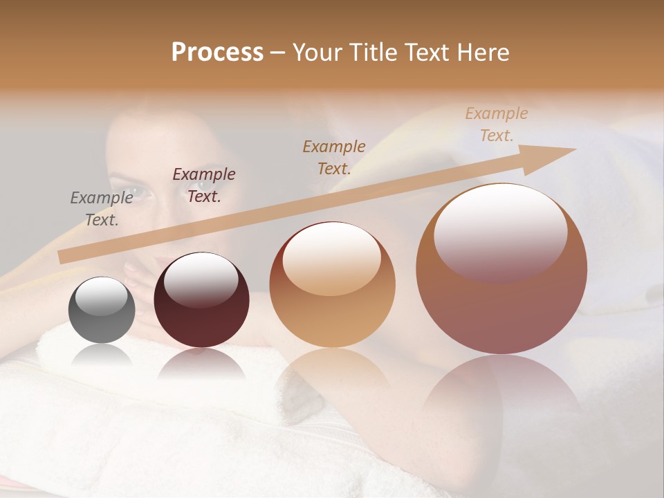 White Flower Lying PowerPoint Template