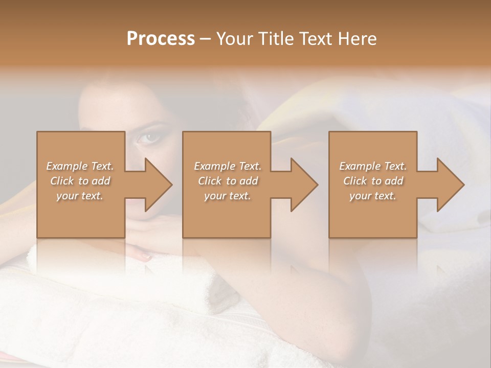 White Flower Lying PowerPoint Template