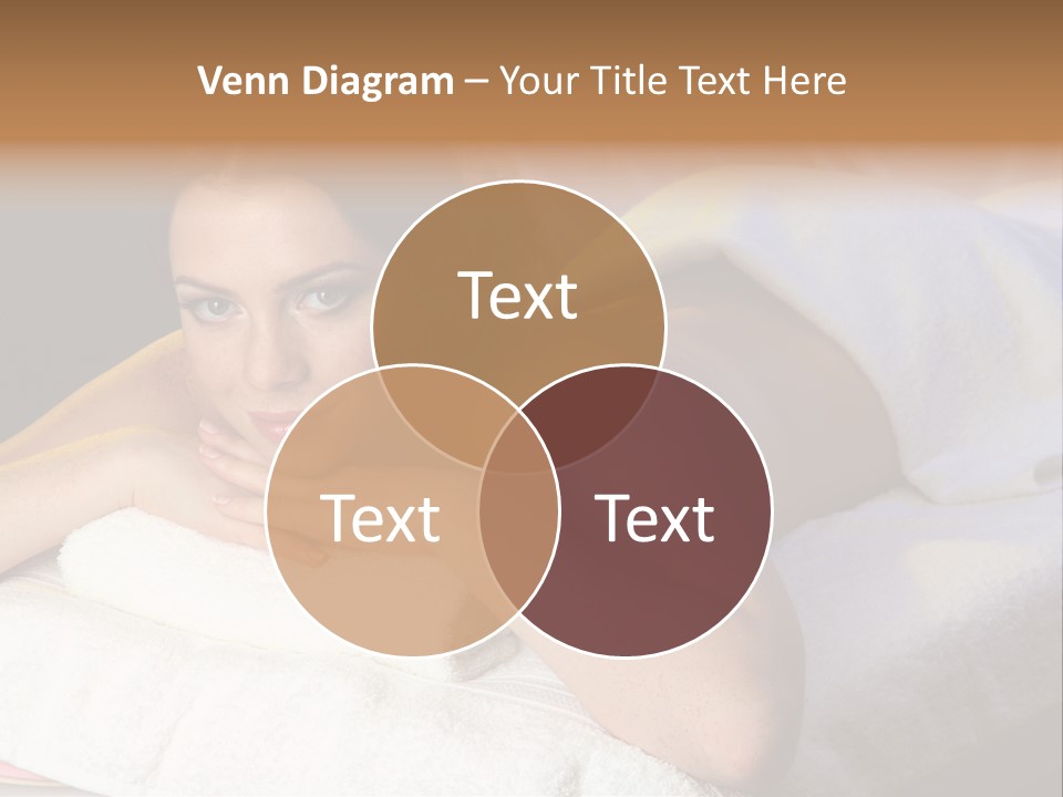 White Flower Lying PowerPoint Template