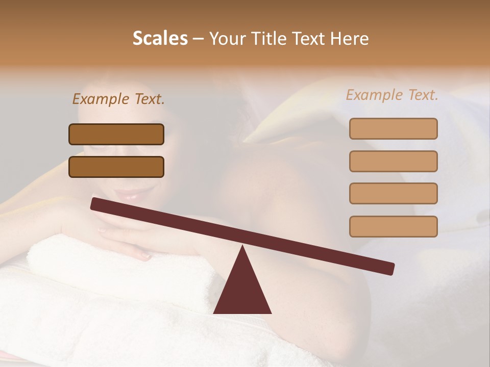 White Flower Lying PowerPoint Template