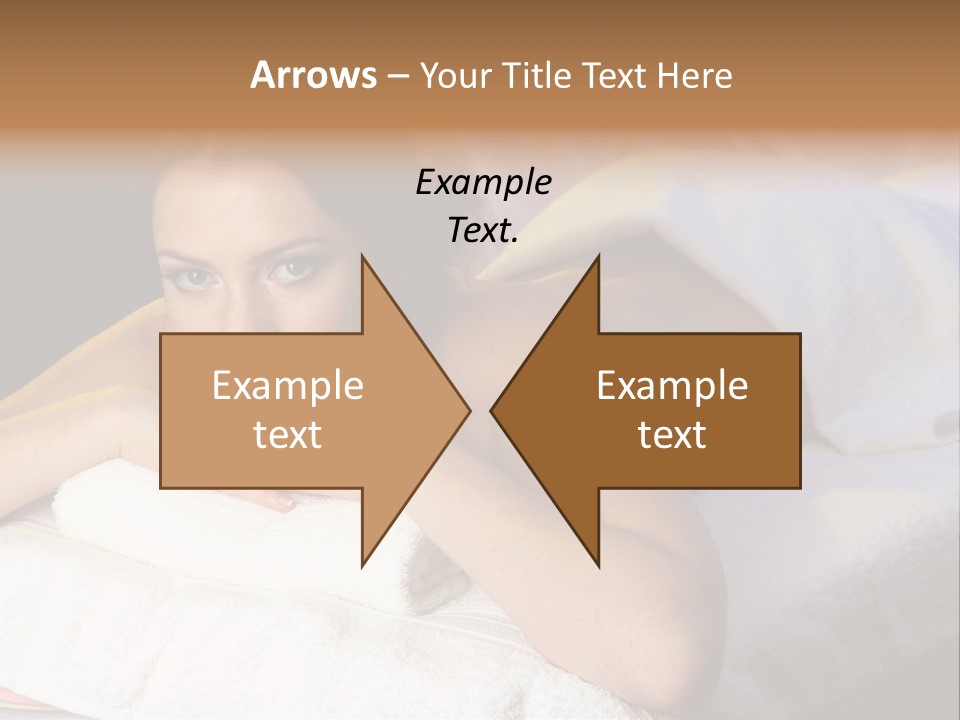 White Flower Lying PowerPoint Template