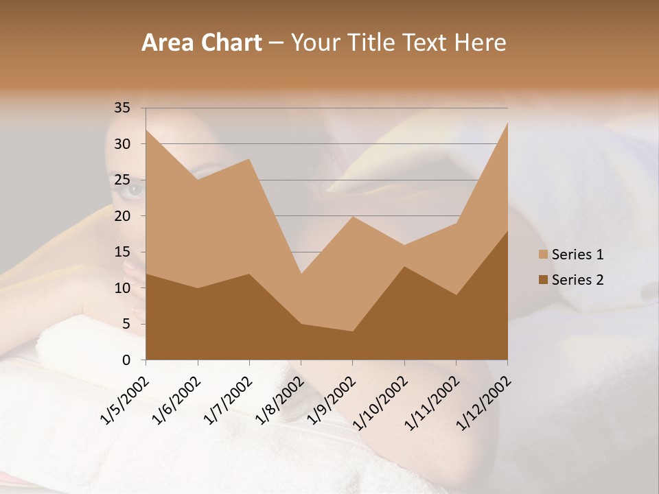 White Flower Lying PowerPoint Template