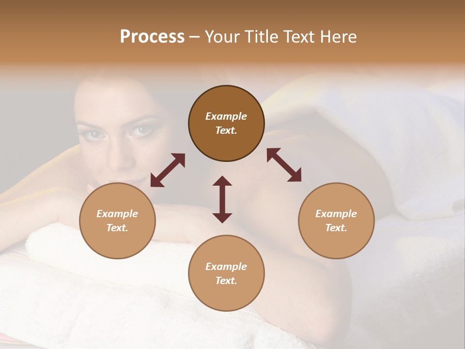 White Flower Lying PowerPoint Template