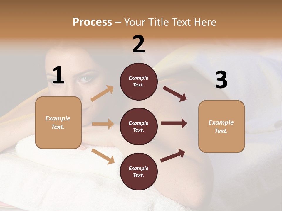 White Flower Lying PowerPoint Template