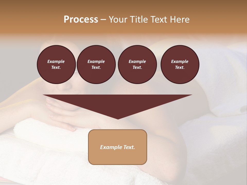 White Flower Lying PowerPoint Template