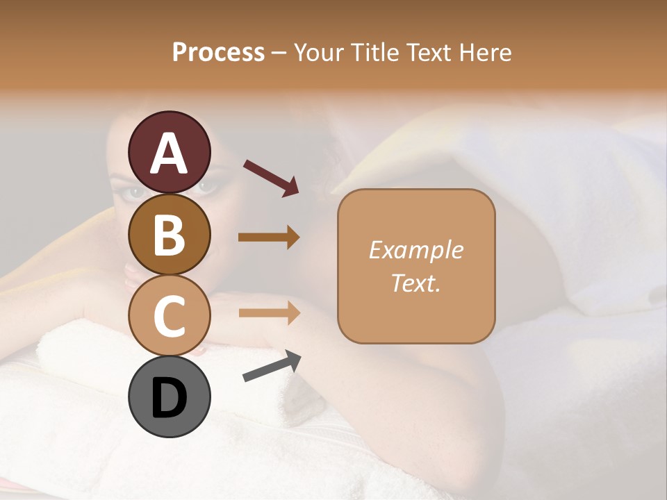 White Flower Lying PowerPoint Template