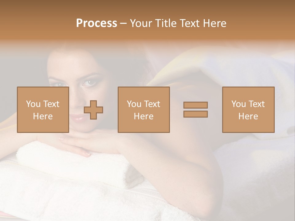 White Flower Lying PowerPoint Template