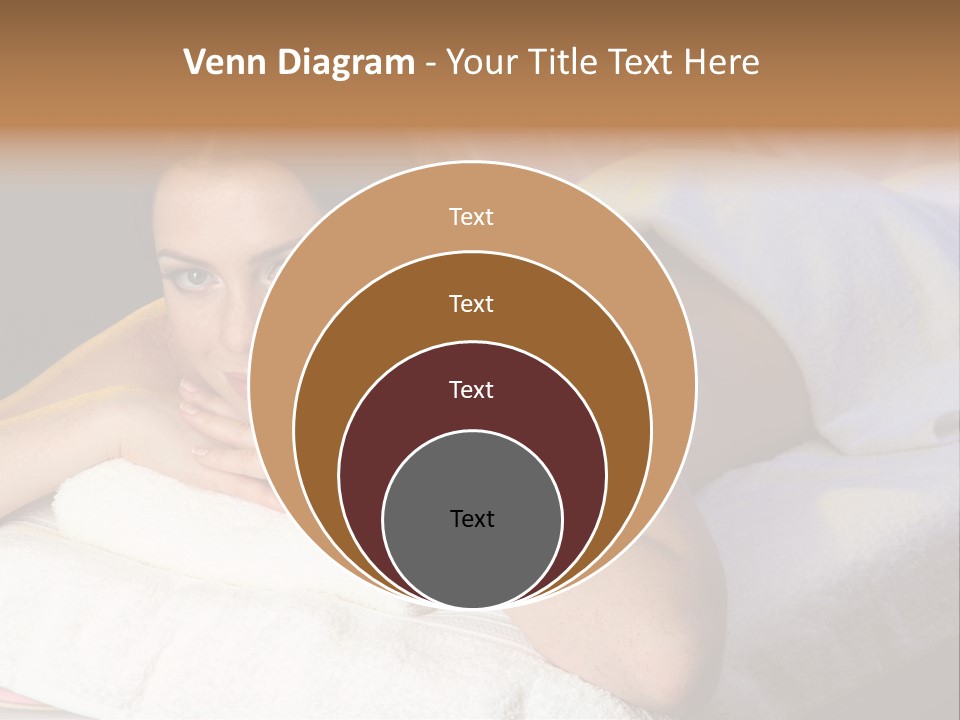 White Flower Lying PowerPoint Template