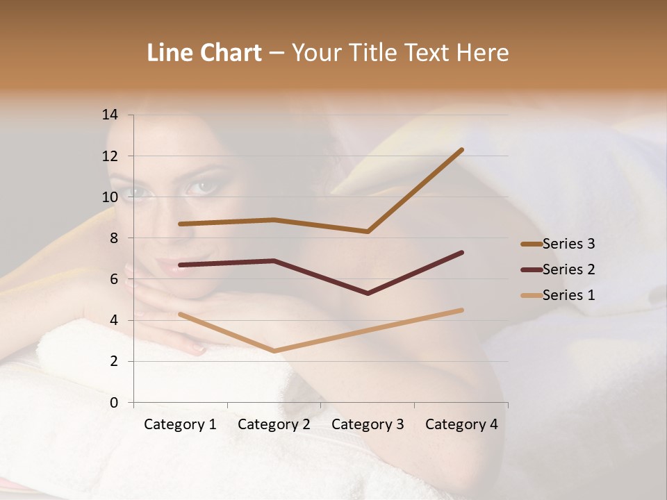 White Flower Lying PowerPoint Template