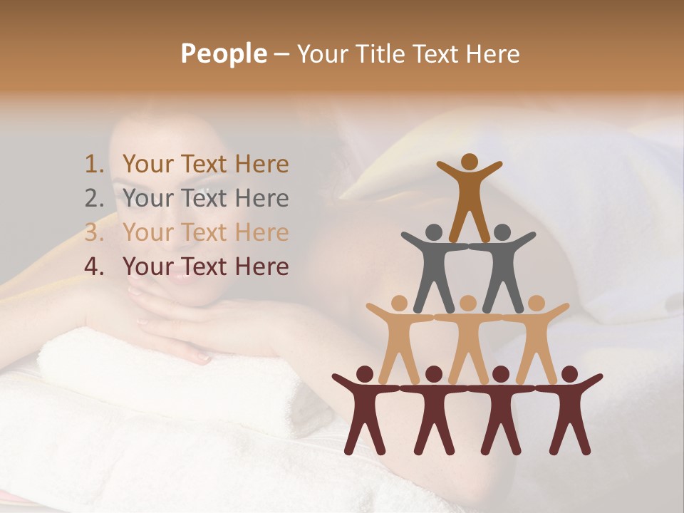 White Flower Lying PowerPoint Template