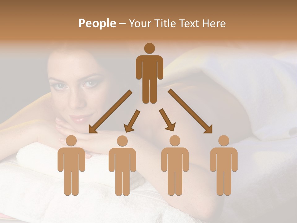 White Flower Lying PowerPoint Template