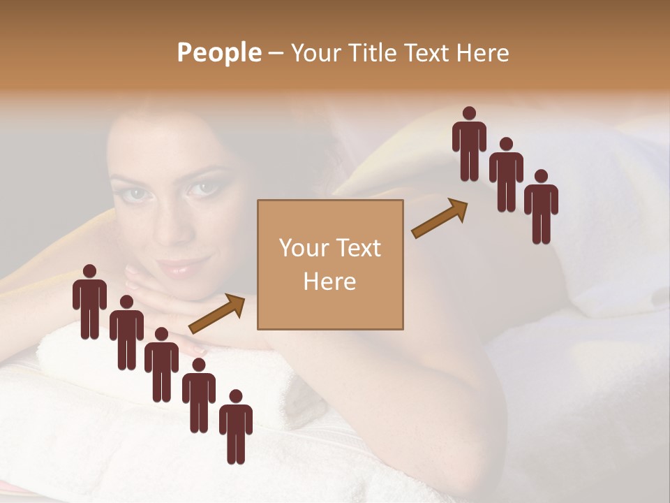 White Flower Lying PowerPoint Template