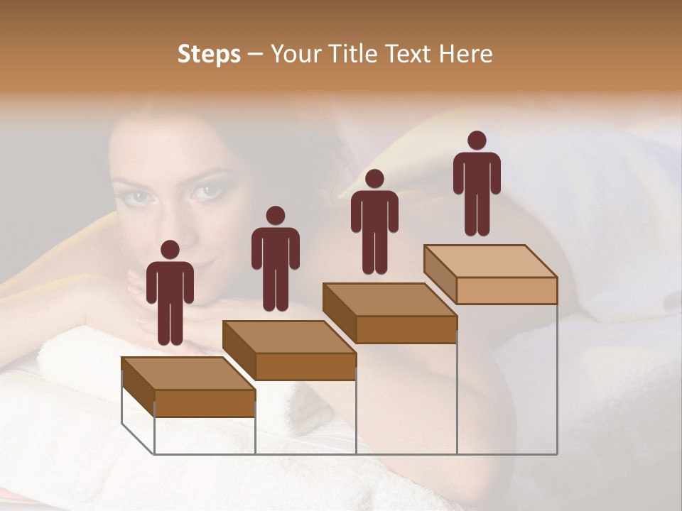 White Flower Lying PowerPoint Template