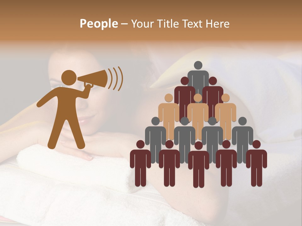 White Flower Lying PowerPoint Template