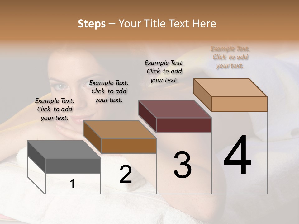 White Flower Lying PowerPoint Template