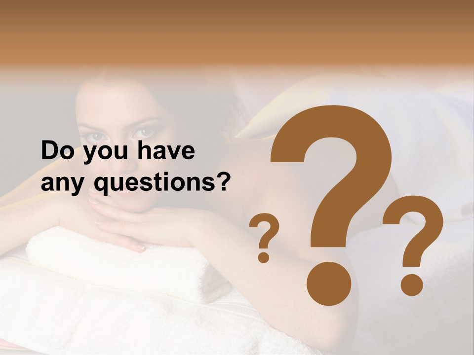 White Flower Lying PowerPoint Template