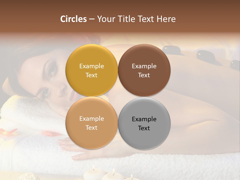 Massaging Female Massage PowerPoint Template