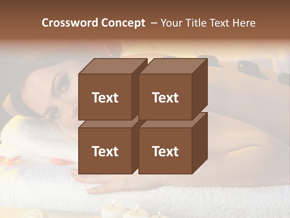 Massaging Female Massage PowerPoint Template