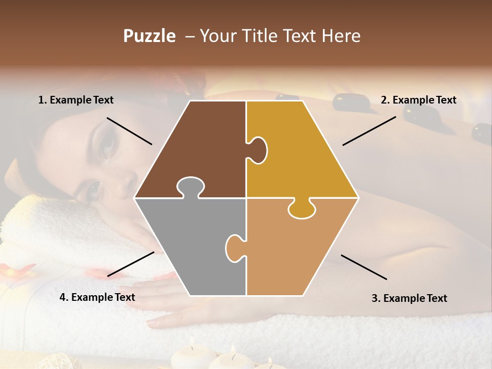 Massaging Female Massage PowerPoint Template