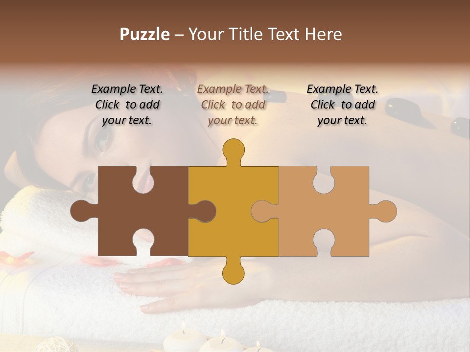 Massaging Female Massage PowerPoint Template