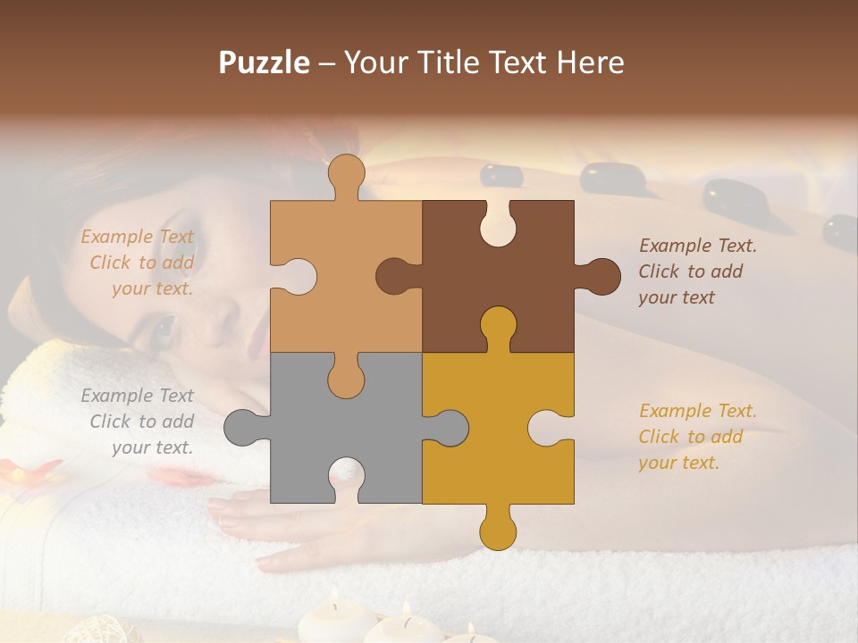 Massaging Female Massage PowerPoint Template