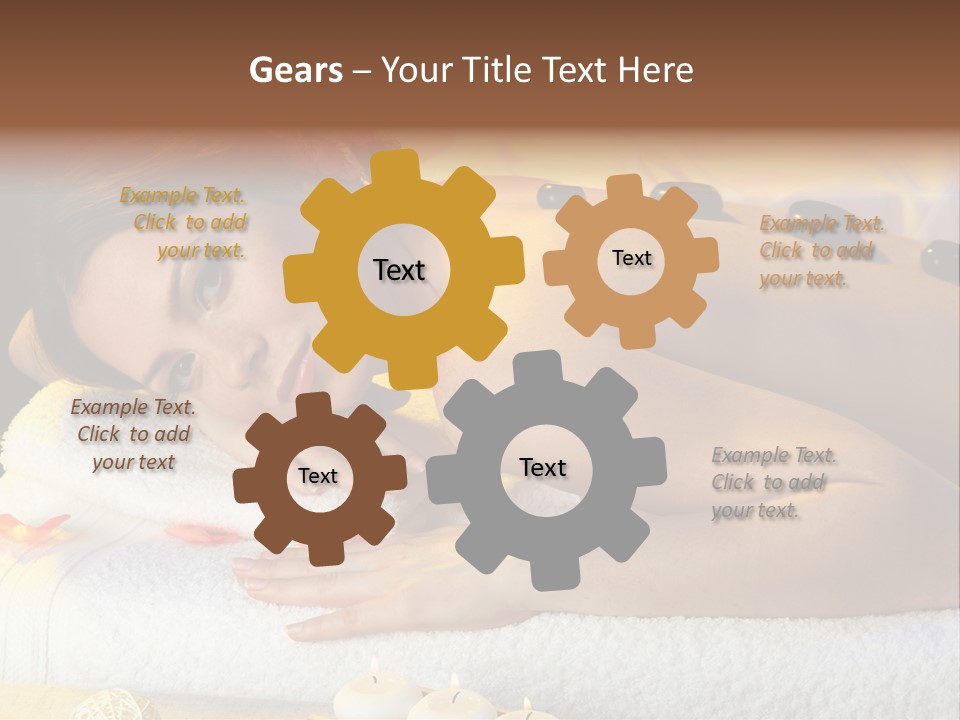 Massaging Female Massage PowerPoint Template